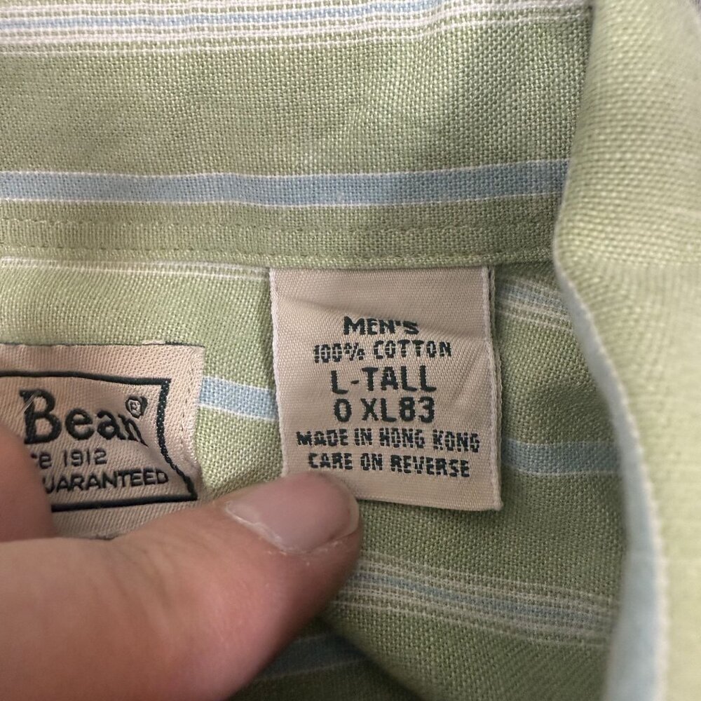Lot of 3 90s Vintage L.L Bean Button Shirts Mens Tall Large Cottagecore Gorpcore - Picture 12 of 16